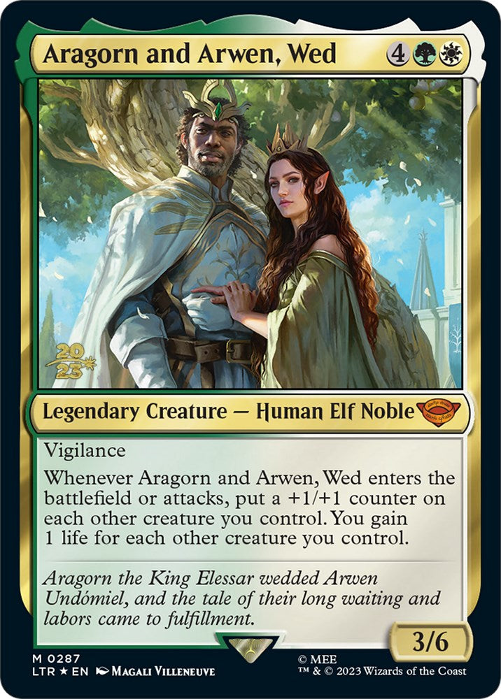 Aragorn and Arwen, Wed [The Lord of the Rings: Tales of Middle-Earth Prerelease Promos] | RetroPlay Games