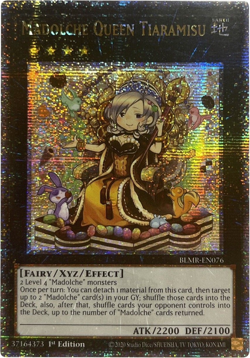 Madolche Queen Tiaramisu [BLMR-EN076] Quarter Century Secret Rare | RetroPlay Games