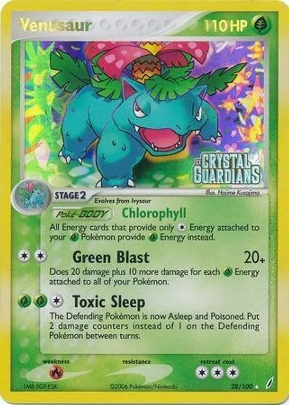 Venusaur (028/100) (Prerelease) [EX: Crystal Guardians] | RetroPlay Games