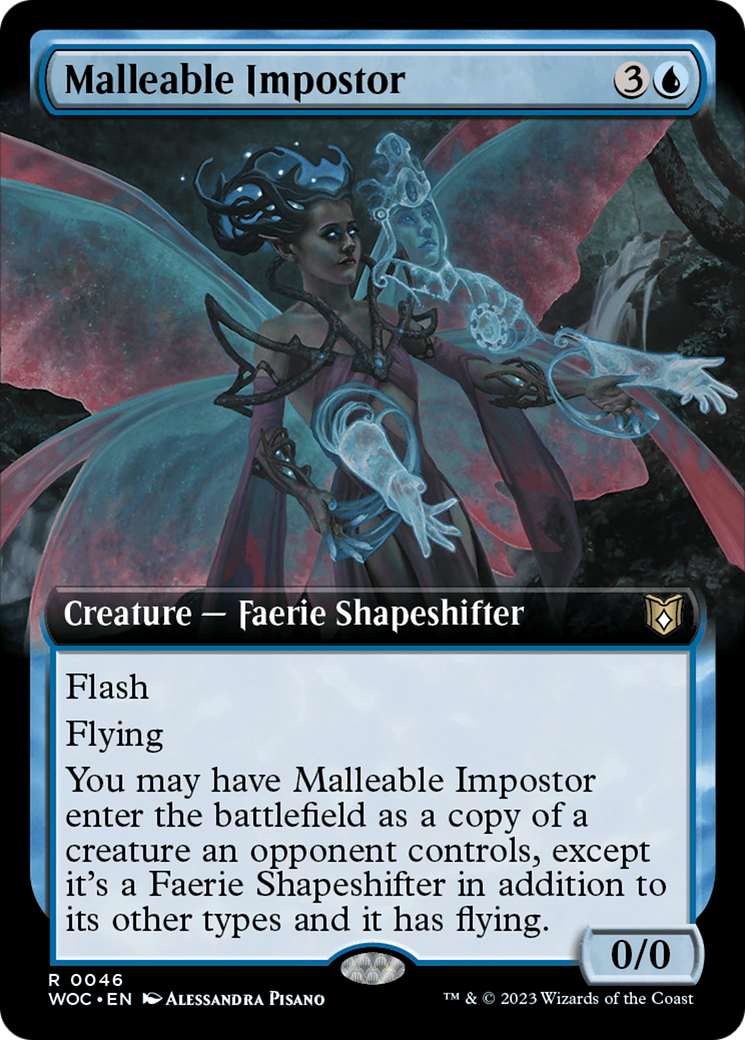 Malleable Impostor (Extended Art) [Wilds of Eldraine Commander] | RetroPlay Games