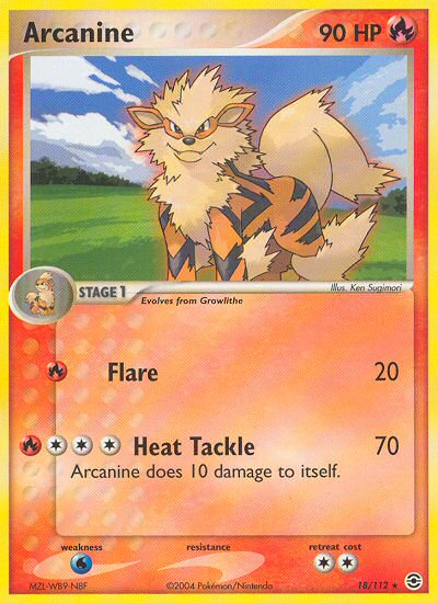 Arcanine (18/112) [EX: FireRed & LeafGreen] | RetroPlay Games