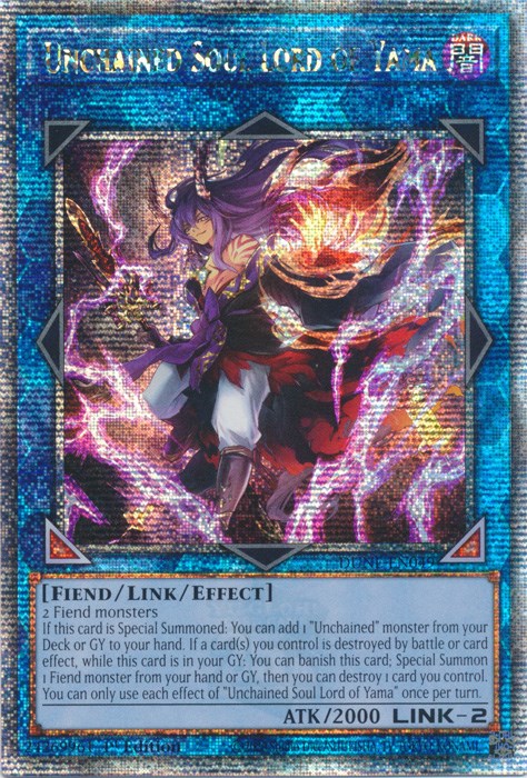 Unchained Soul Lord of Yama [DUNE-EN049] Quarter Century Secret Rare | RetroPlay Games