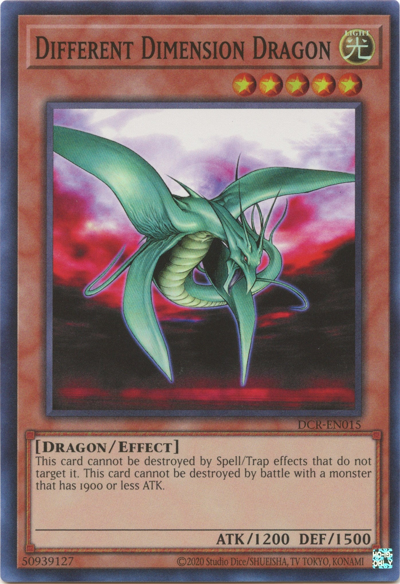 Different Dimension Dragon (25th Anniversary) [DCR-EN015] Super Rare | RetroPlay Games