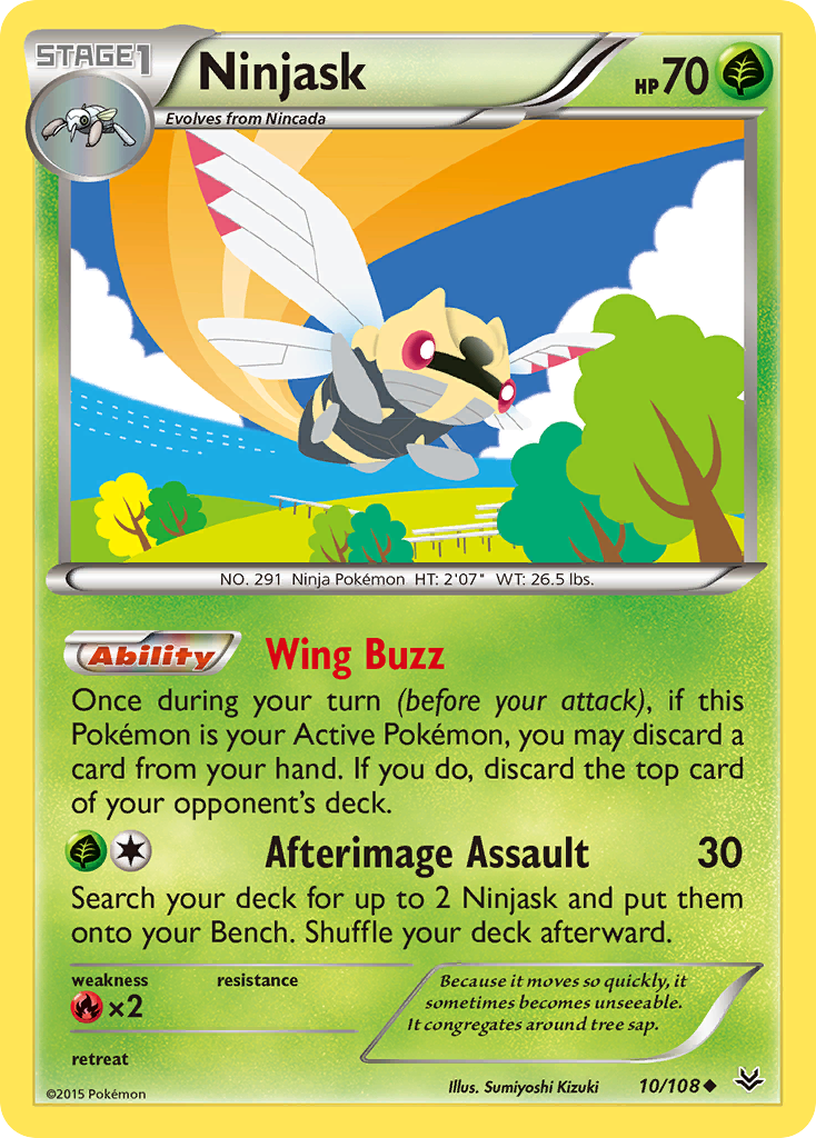 Ninjask (10/108) [XY: Roaring Skies] | RetroPlay Games