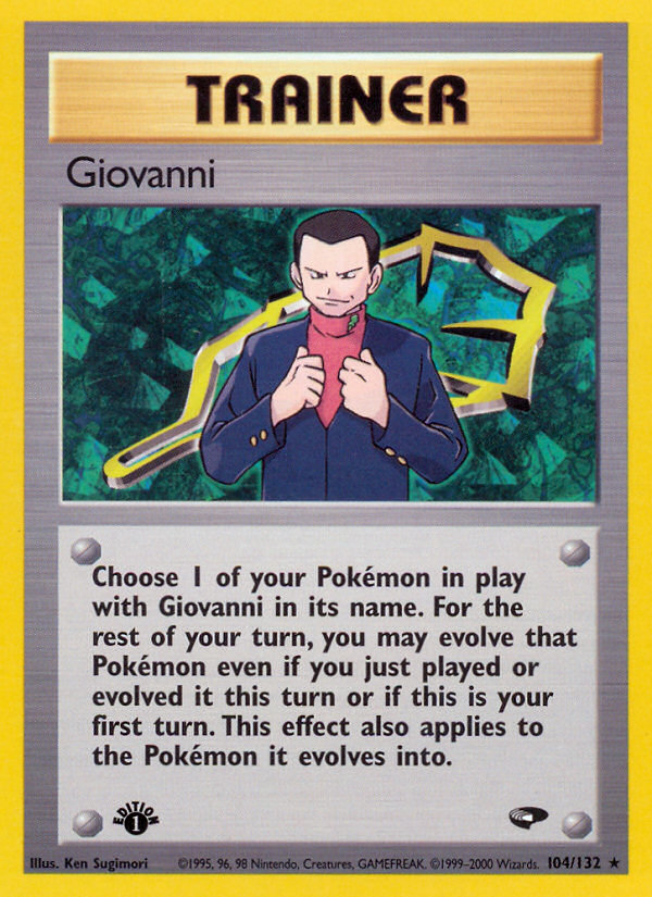 Giovanni (104/132) [Gym Challenge 1st Edition] | RetroPlay Games