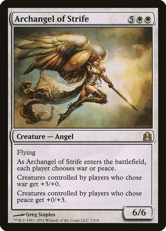 Archangel of Strife [Commander 2011] | RetroPlay Games