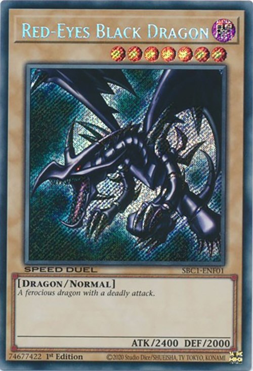 Red-Eyes Black Dragon [SBC1-ENF01] Secret Rare | RetroPlay Games