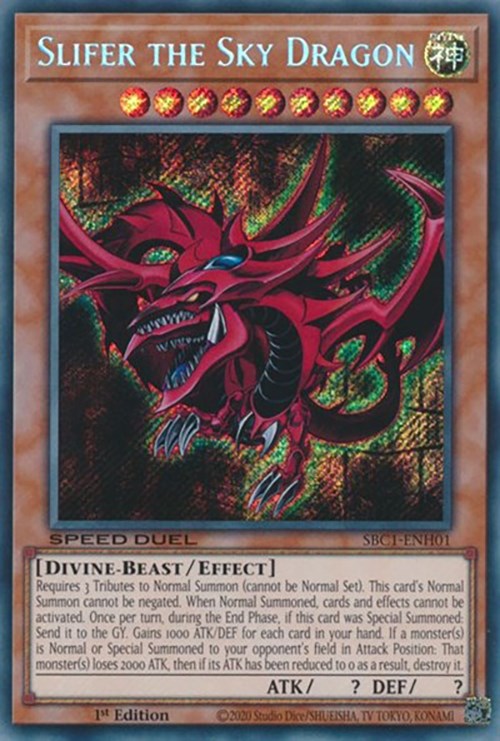 Slifer the Sky Dragon [SBC1-ENH01] Secret Rare | RetroPlay Games