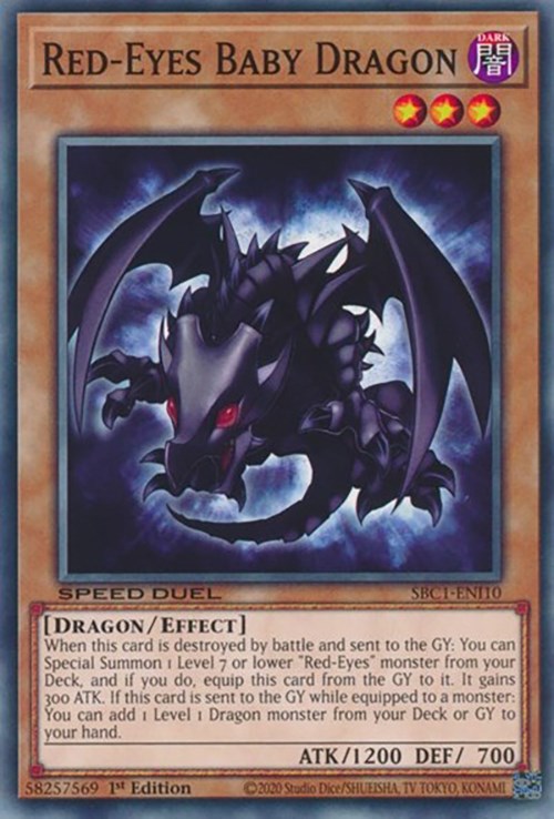 Red-Eyes Baby Dragon [SBC1-ENI10] Common | RetroPlay Games