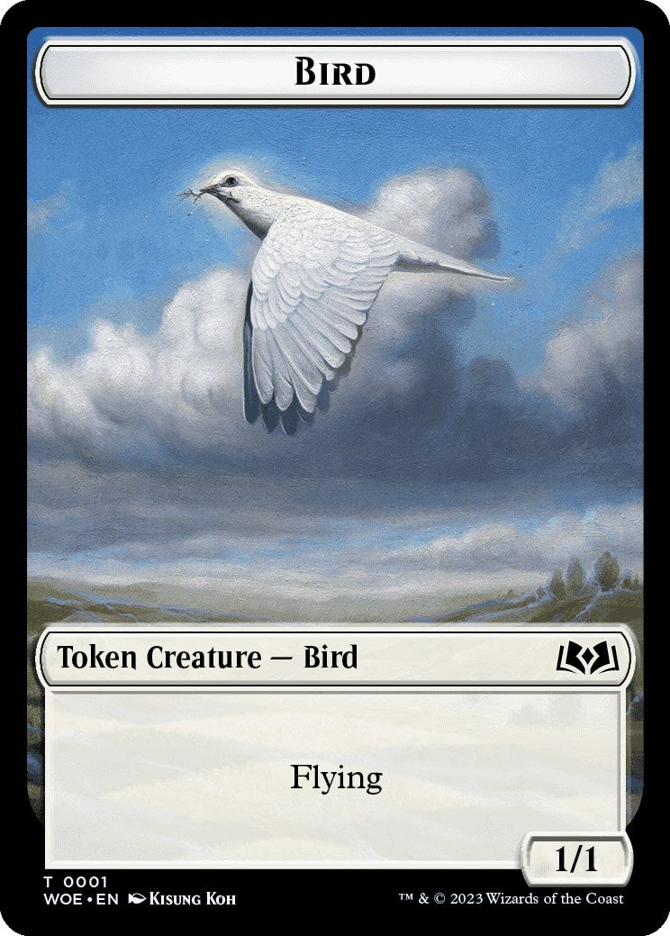 Bird Token [Wilds of Eldraine Tokens] | RetroPlay Games