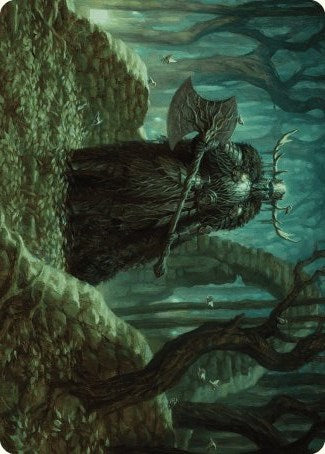 Mosswood Dreadknight Art Card [Wilds of Eldraine Art Series] | RetroPlay Games