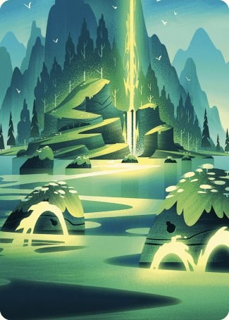 Leyline of Abundance Art Card [Wilds of Eldraine Art Series] | RetroPlay Games