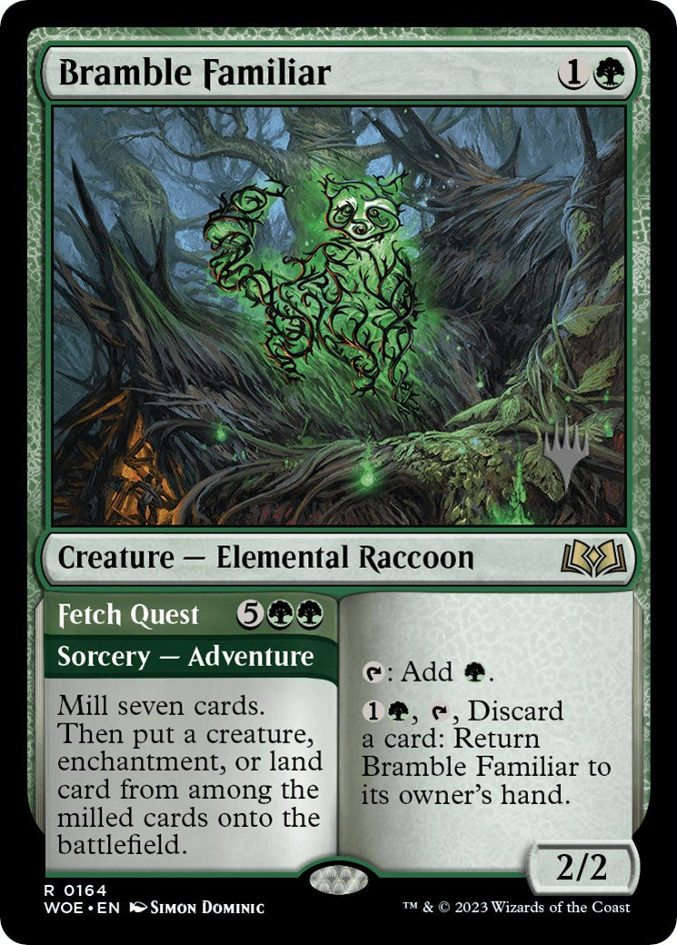 Bramble Familiar // Fetch Quest (Promo Pack) [Wilds of Eldraine Promos] | RetroPlay Games