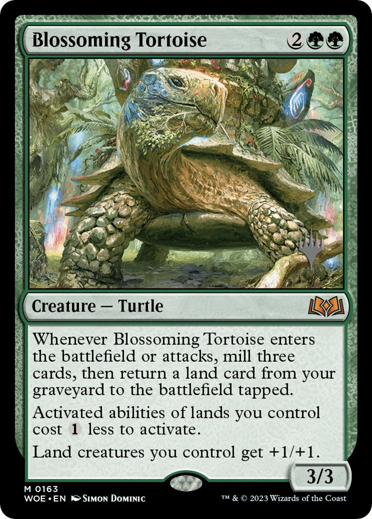 Blossoming Tortoise (Promo Pack) [Wilds of Eldraine Promos] | RetroPlay Games