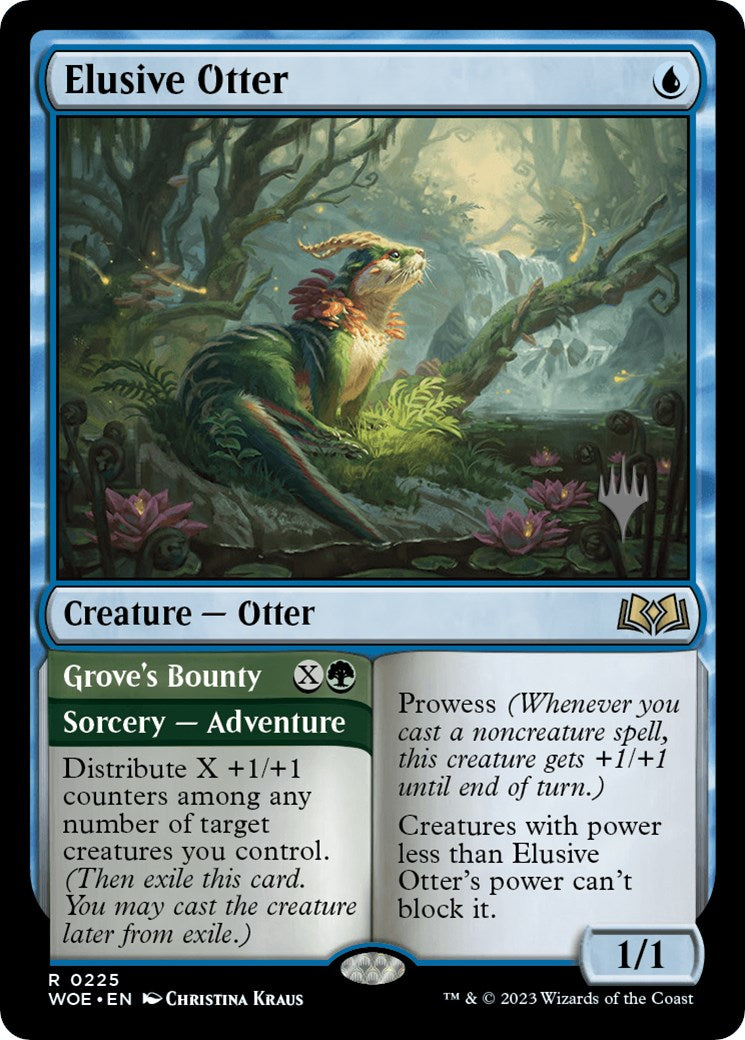 Elusive Otter // Grove's Bounty (Promo Pack) [Wilds of Eldraine Promos] | RetroPlay Games