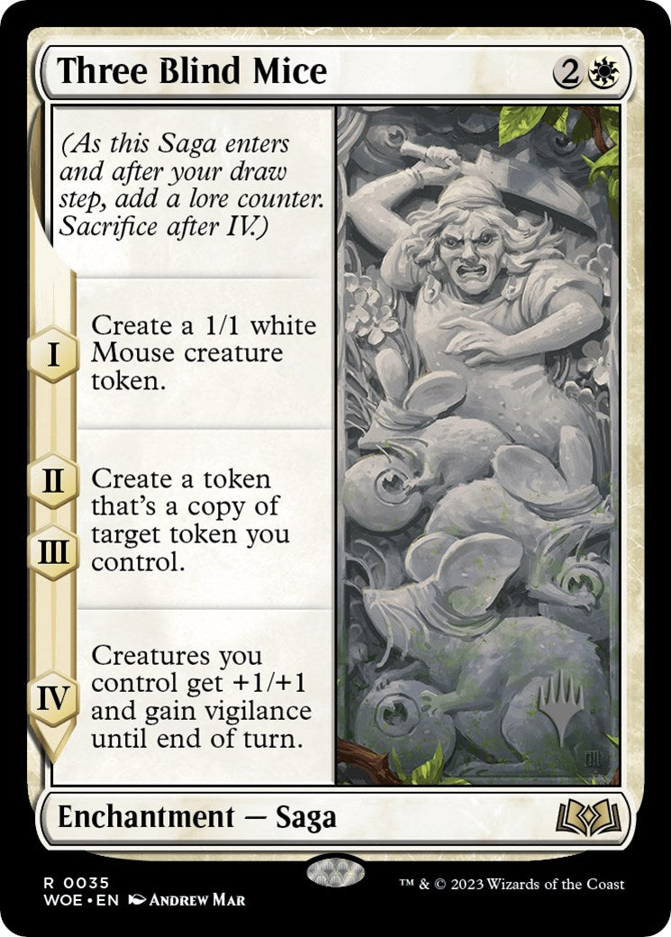 Three Blind Mice (Promo Pack) [Wilds of Eldraine Promos] | RetroPlay Games