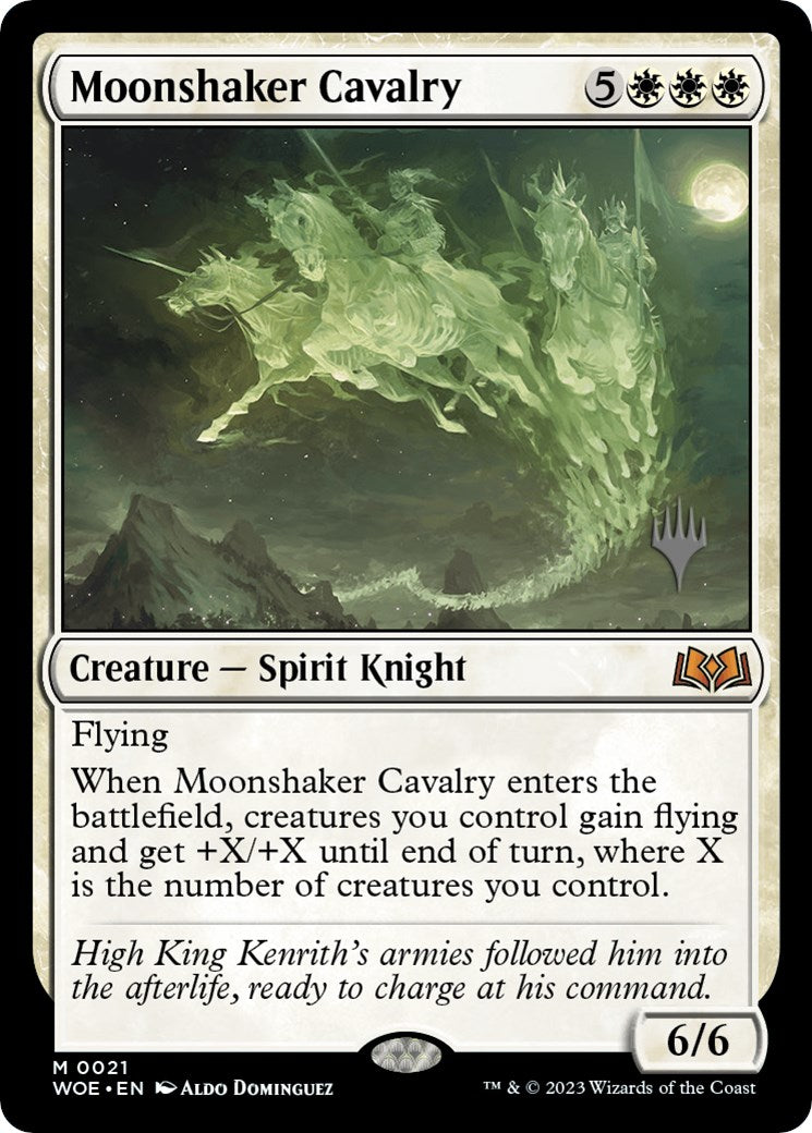 Moonshaker Cavalry (Promo Pack) [Wilds of Eldraine Promos] | RetroPlay Games