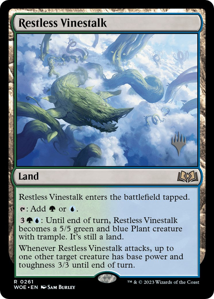 Restless Vinestalk (Promo Pack) [Wilds of Eldraine Promos] | RetroPlay Games