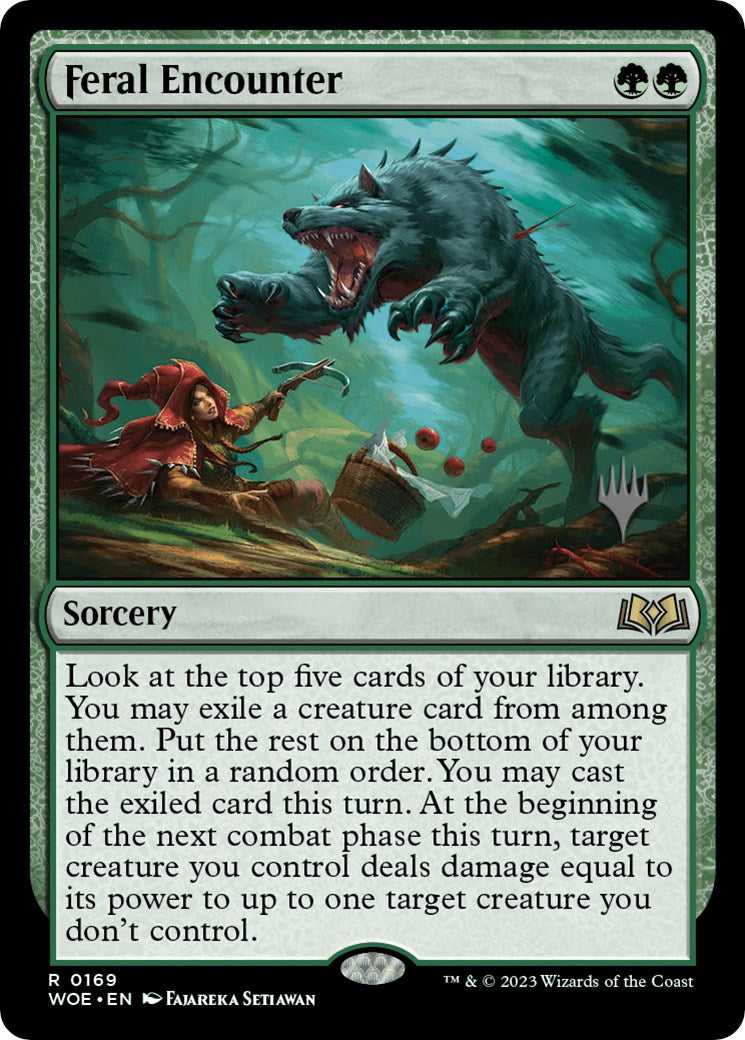 Feral Encounter (Promo Pack) [Wilds of Eldraine Promos] | RetroPlay Games
