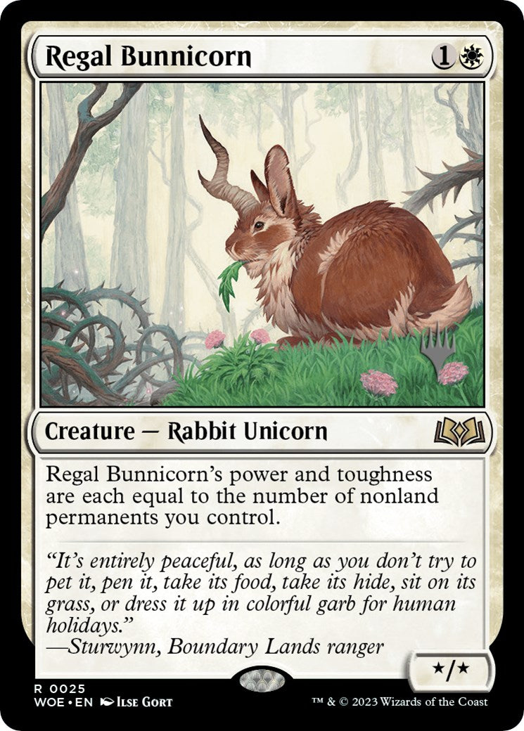 Regal Bunnicorn (Promo Pack) [Wilds of Eldraine Promos] | RetroPlay Games