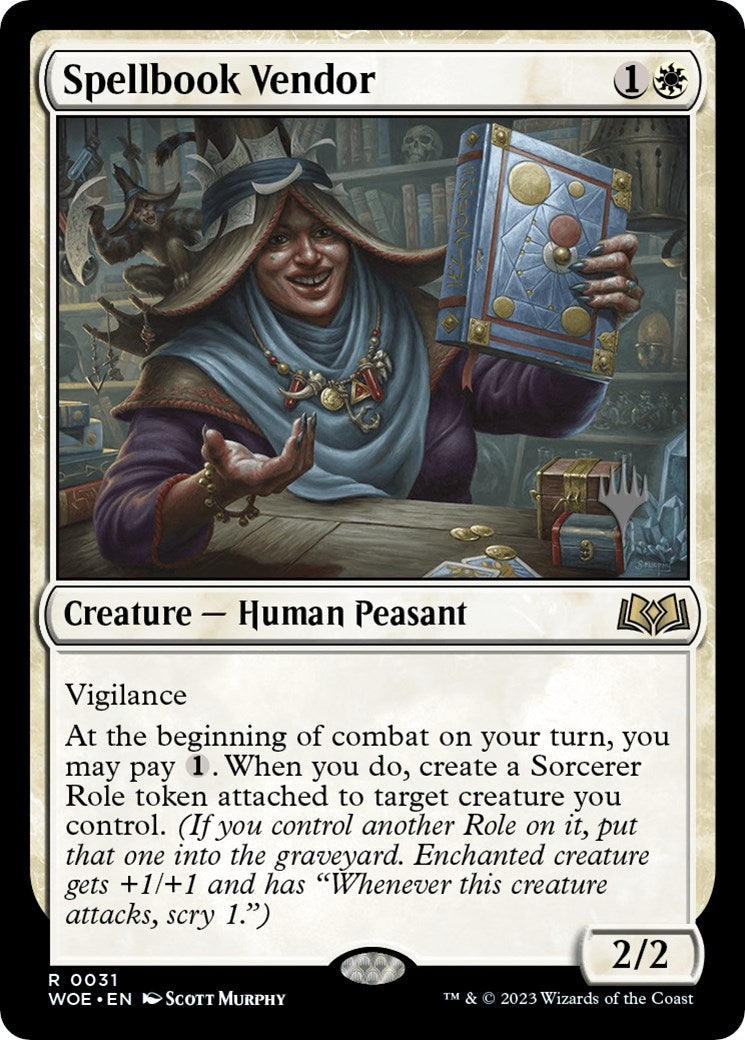 Spellbook Vendor (Promo Pack) [Wilds of Eldraine Promos] | RetroPlay Games