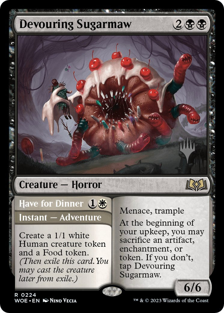 Devouring Sugarmaw // Have for Dinner(Promo Pack) [Wilds of Eldraine Promos] | RetroPlay Games