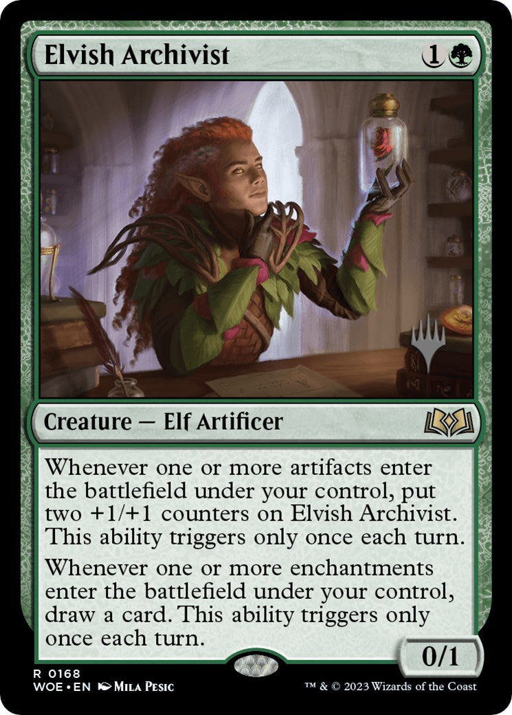 Elvish Archivist (Promo Pack) [Wilds of Eldraine Promos] | RetroPlay Games