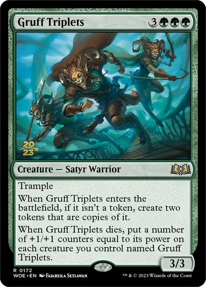 Gruff Triplets [Wilds of Eldraine Prerelease Promos] | RetroPlay Games