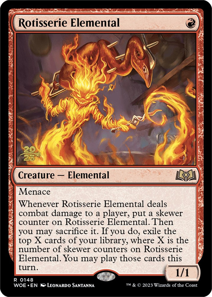 Rotisserie Elemental [Wilds of Eldraine Prerelease Promos] | RetroPlay Games