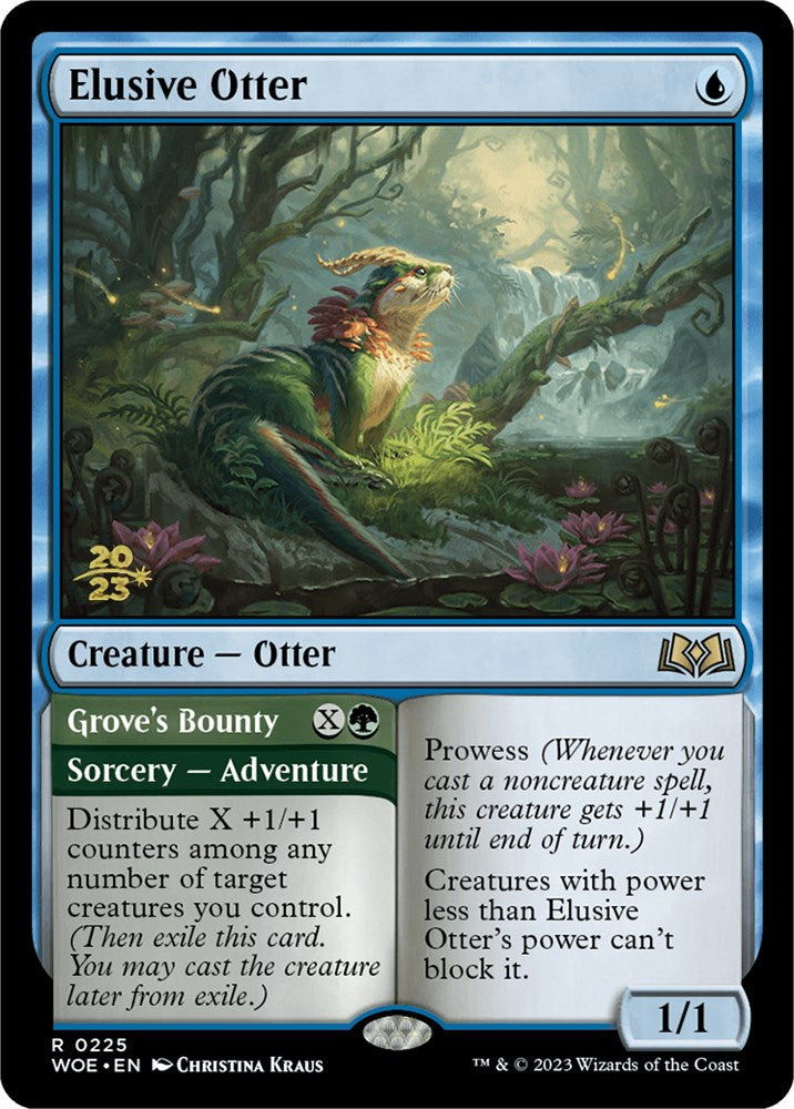 Elusive Otter // Grove's Bounty [Wilds of Eldraine Prerelease Promos] | RetroPlay Games