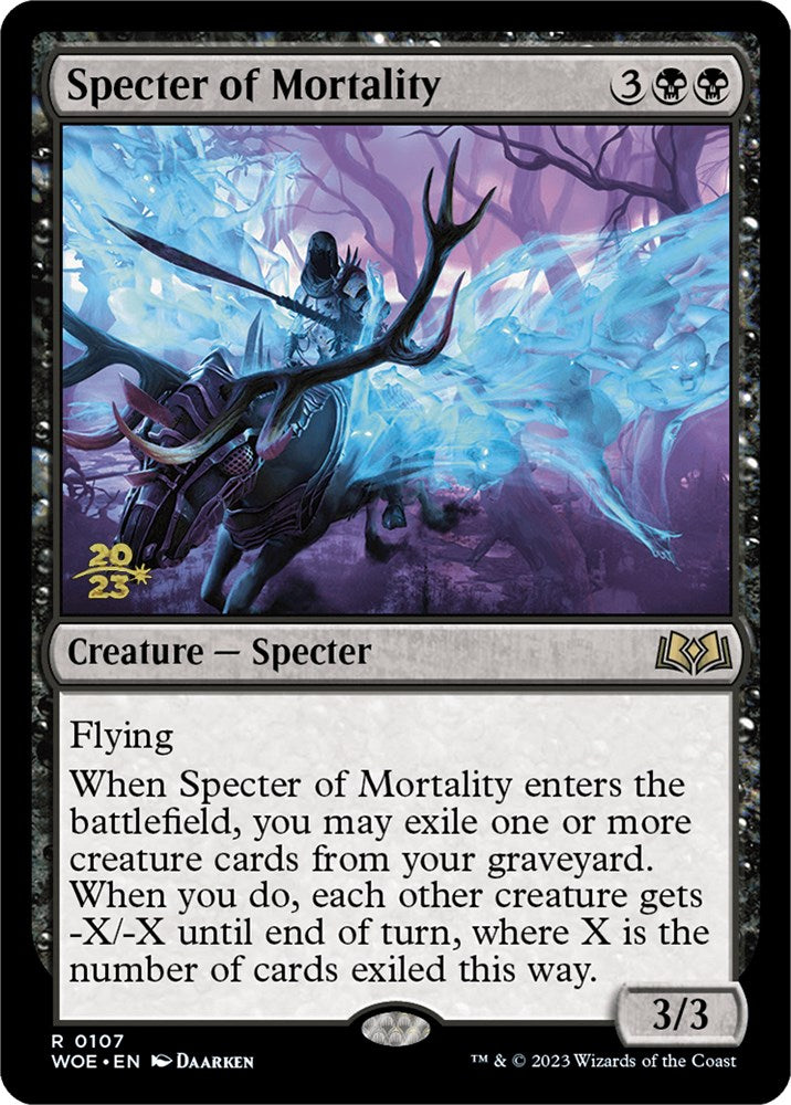 Specter of Mortality [Wilds of Eldraine Prerelease Promos] | RetroPlay Games