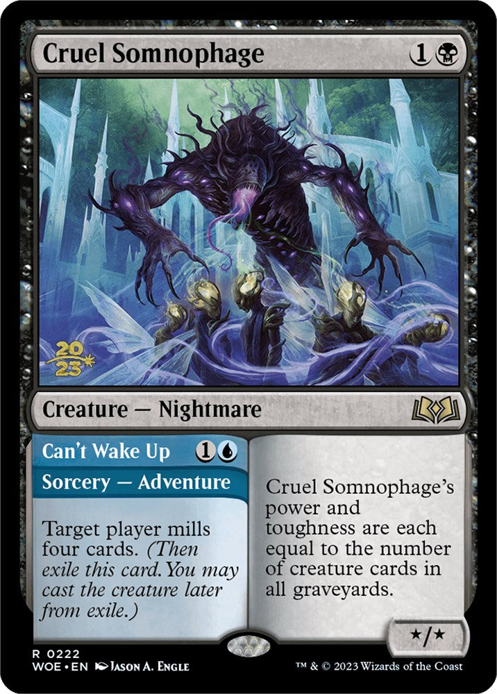 Cruel Somnophage // Can't Wake Up [Wilds of Eldraine Prerelease Promos] | RetroPlay Games