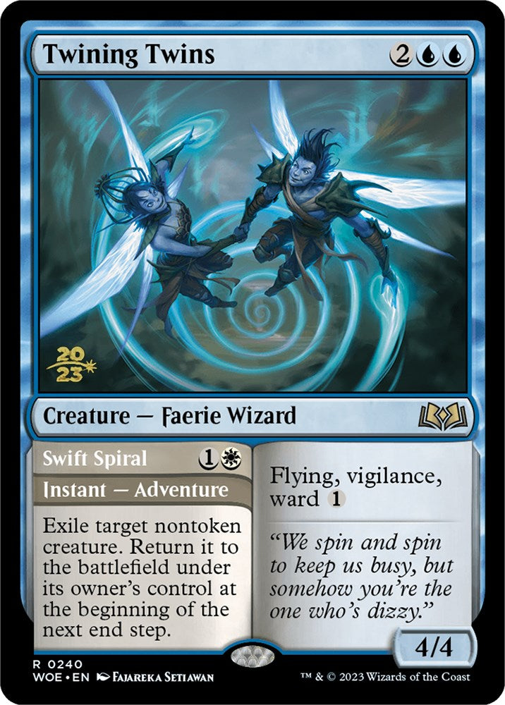 Twining Twins // Swift Spiral (Promo Pack) [Wilds of Eldraine Promos] | RetroPlay Games