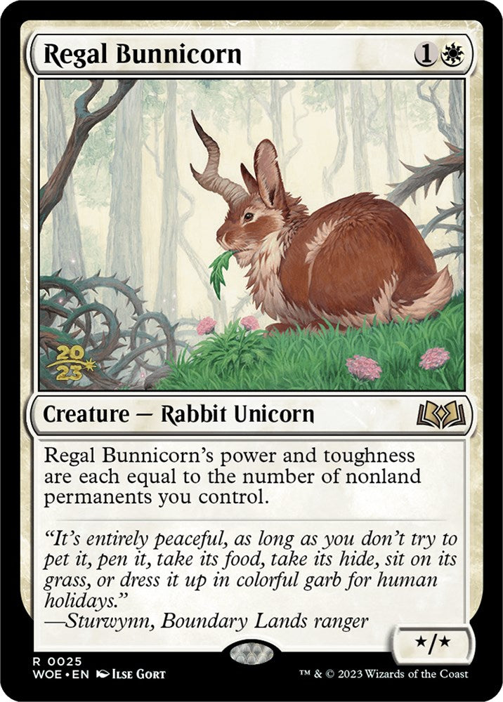 Regal Bunnicorn [Wilds of Eldraine Prerelease Promos] | RetroPlay Games