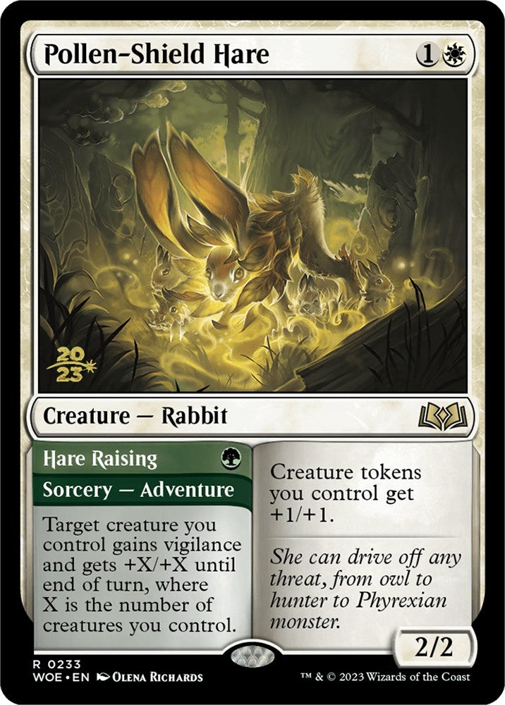 Pollen-Shield Hare // Hare Raising [Wilds of Eldraine Prerelease Promos] | RetroPlay Games