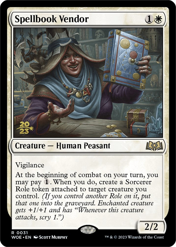 Spellbook Vendor [Wilds of Eldraine Prerelease Promos] | RetroPlay Games