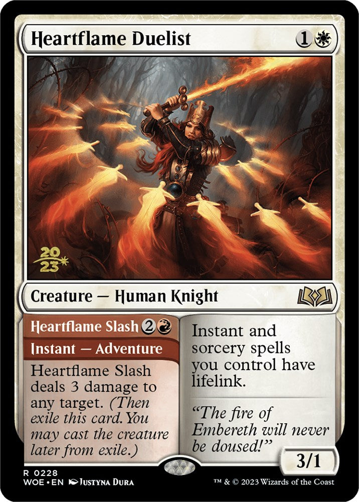 Heartflame Duelist // Heartflame Slash [Wilds of Eldraine Prerelease Promos] | RetroPlay Games