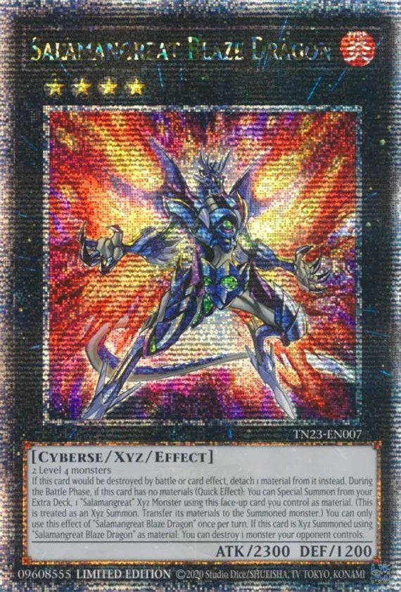 Salamangreat Blaze Dragon [TN23-EN007] Quarter Century Secret Rare | RetroPlay Games