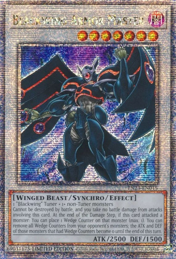 Blackwing Armor Master [TN23-EN015] Quarter Century Secret Rare | RetroPlay Games