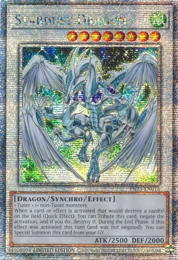 Stardust Dragon [TN23-EN016] Quarter Century Secret Rare | RetroPlay Games