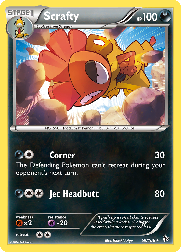 Scrafty (59/106) [XY: Flashfire] | RetroPlay Games
