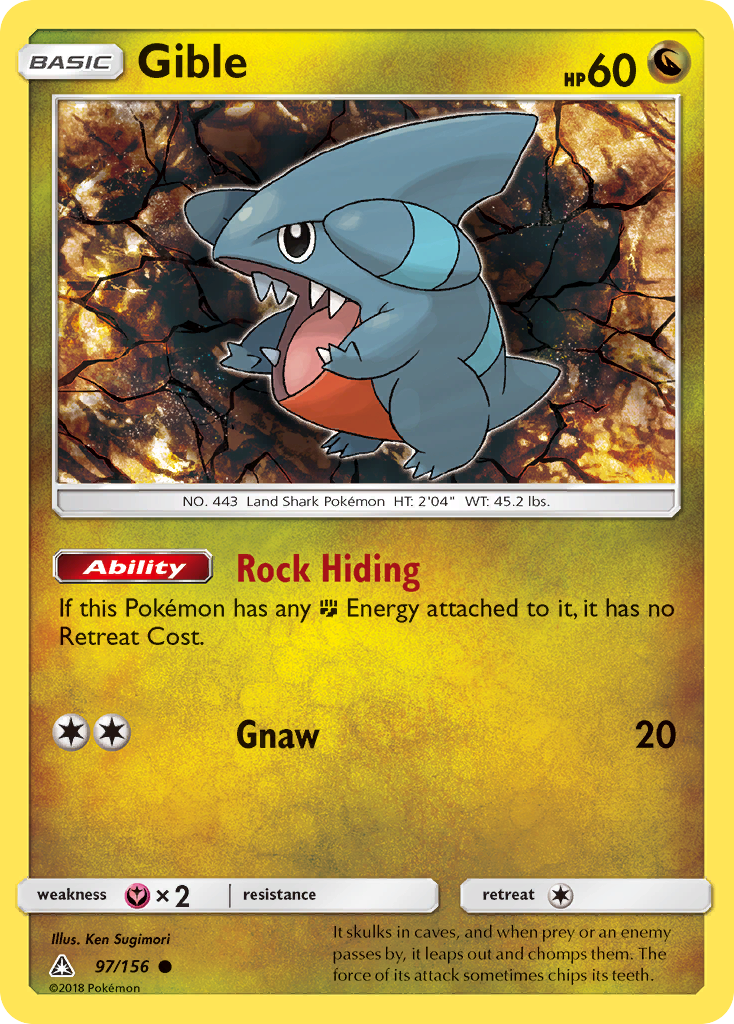 Gible (97/156) [Sun & Moon: Ultra Prism] | RetroPlay Games