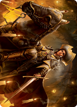 Seasoned Cathar Art Card (Gold-Stamped Signature) [Innistrad: Midnight Hunt Art Series] | RetroPlay Games