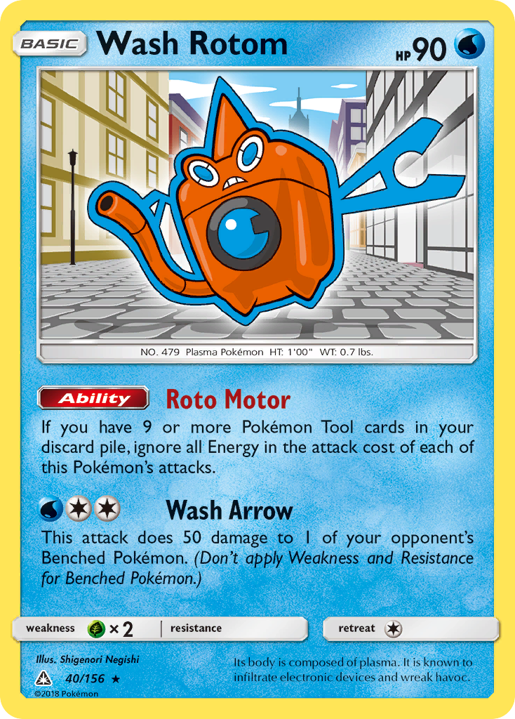 Wash Rotom (40/156) [Sun & Moon: Ultra Prism] | RetroPlay Games