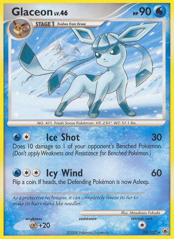 Glaceon (20/100) [Diamond & Pearl: Majestic Dawn] | RetroPlay Games