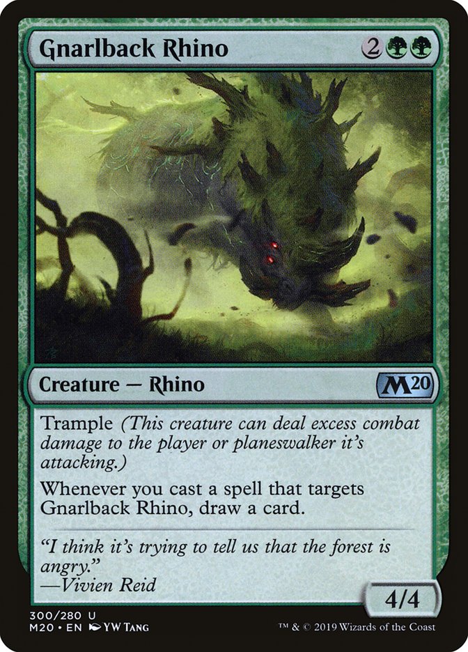 Gnarlback Rhino [Core Set 2020] | RetroPlay Games