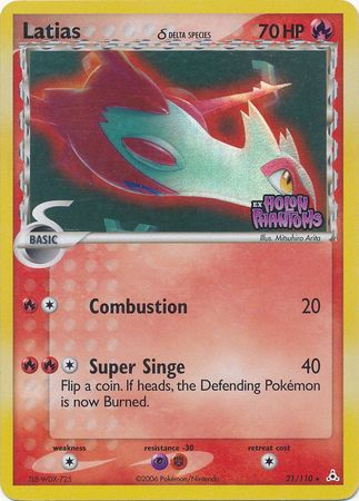 Latias (21/110) (Delta Species) (Stamped) [EX: Holon Phantoms] | RetroPlay Games