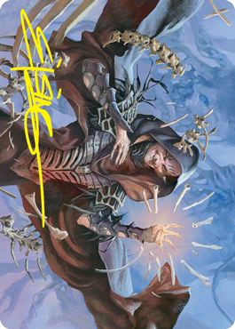 Valentin, Dean of the Vein Art Card (Gold-Stamped Signature) [Strixhaven: School of Mages Art Series] | RetroPlay Games