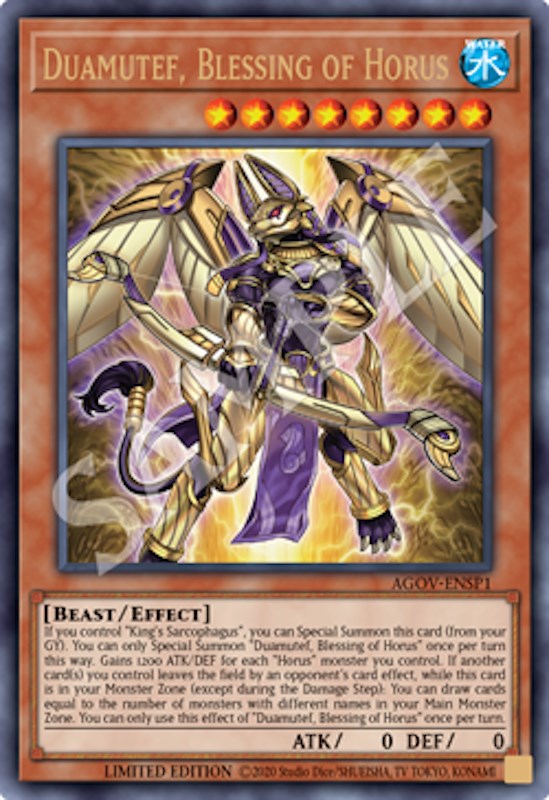 Duamutef, Blessing of Horus (AGOV-ENSP1) [AGOV-ENSP1] Ultra Rare | RetroPlay Games