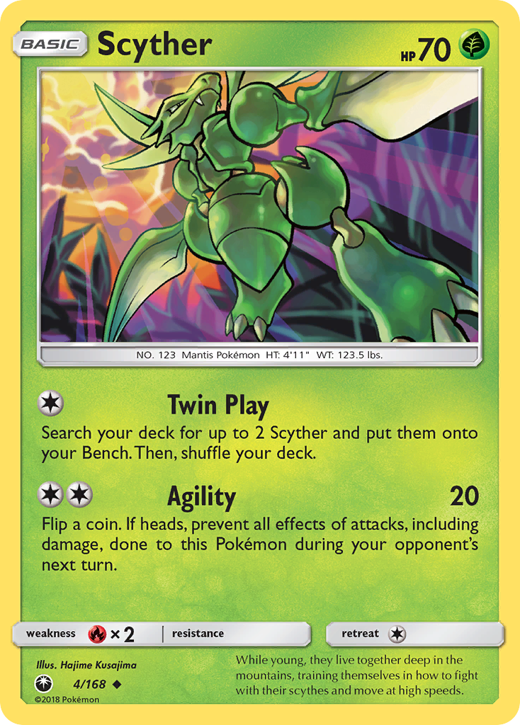 Scyther (4/168) [Sun & Moon: Celestial Storm] | RetroPlay Games